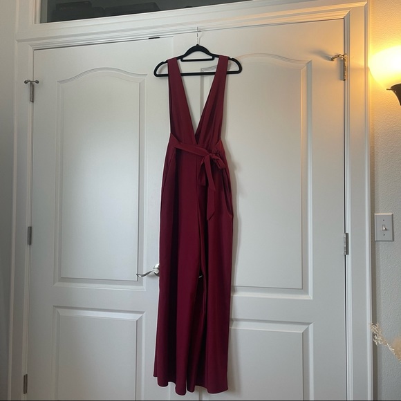 Francesca's Collections Pants - Francesca’s Burgundy Jumpsuit/Overalls